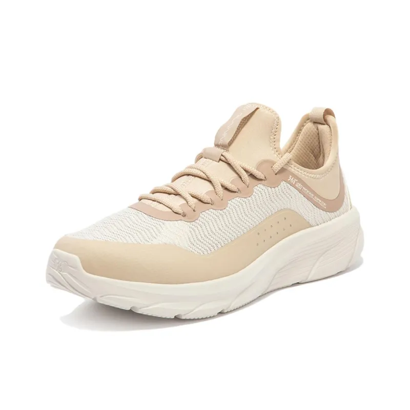 361° Abrasion Resistant Slip Resistant Low Top Casual Running Shoes Men's Beige-1