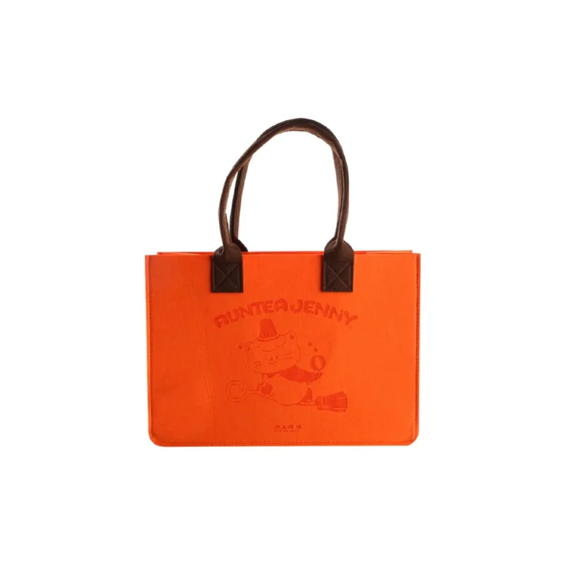 AUNTEA JENNY Felt Cloth Handbag Regular Unisex Multicolor-1