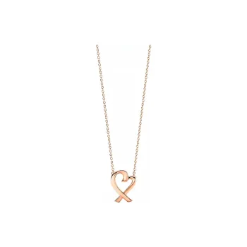 TIFFANY & CO. 18K Rose Gold Necklaces Women's