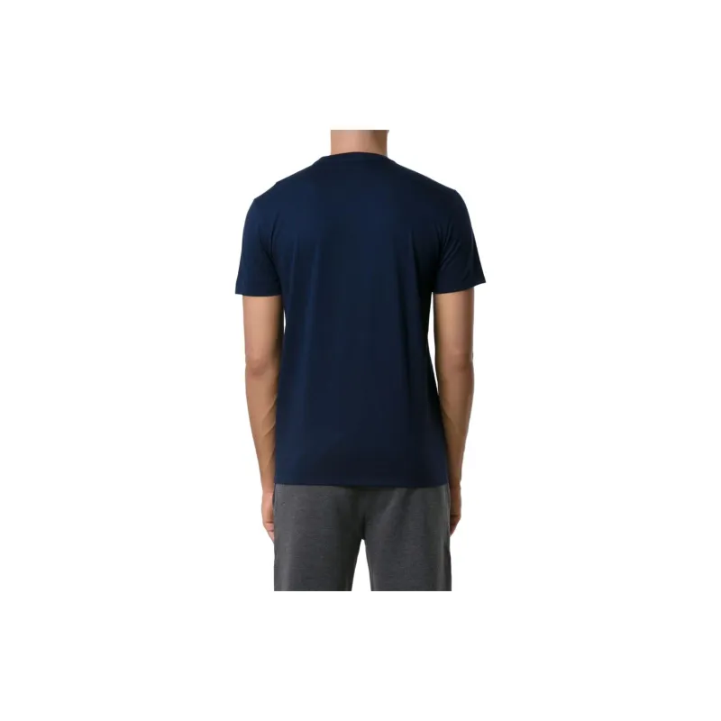 LACOSTE Logo appliqué V neck Cotton T shirt-3