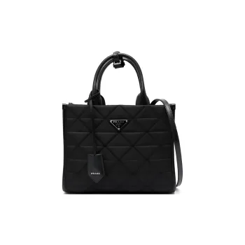 PRADA Symbole Nylon Tote Bag, Shopping Bag, Shoulder Bag, Crossbody Bag, Handbag Women's Black
