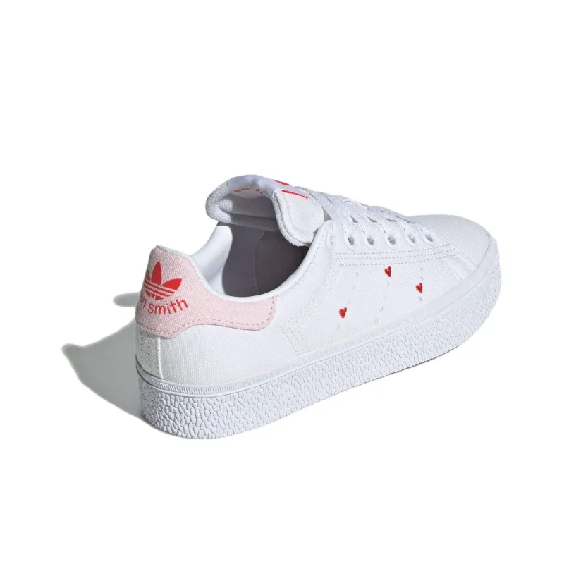 Adidas Originals STAN SMITH CS Anti Slip Wear Resistant Low Top Kids' Skateboarding Shoes White Teenagers-3