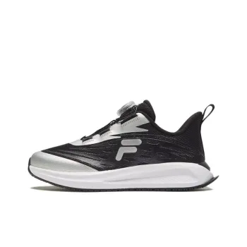 FILA KIDS BOA Slip Resistant And Breathable Kids' Training Shoes Black Gray Teenagers