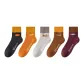 5 Pack[Combo 5]White Gray+Orange Yellow+Coffee+Purple+Black