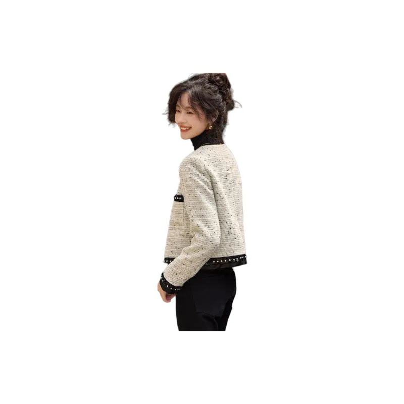 Mo Han Yi Mei Jackets Coats Women's White & Black-1