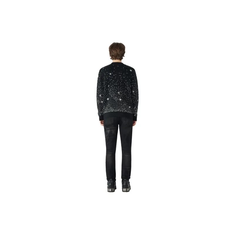 JOHN RICHMOND FW24 Sweater Men's Black Geometric-2