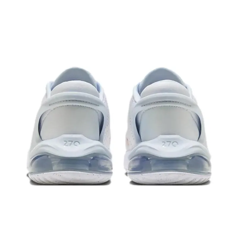 Nike Air Max 270 Cushioning And Breathable Low Top Kids' Running Shoes White Teenagers-4