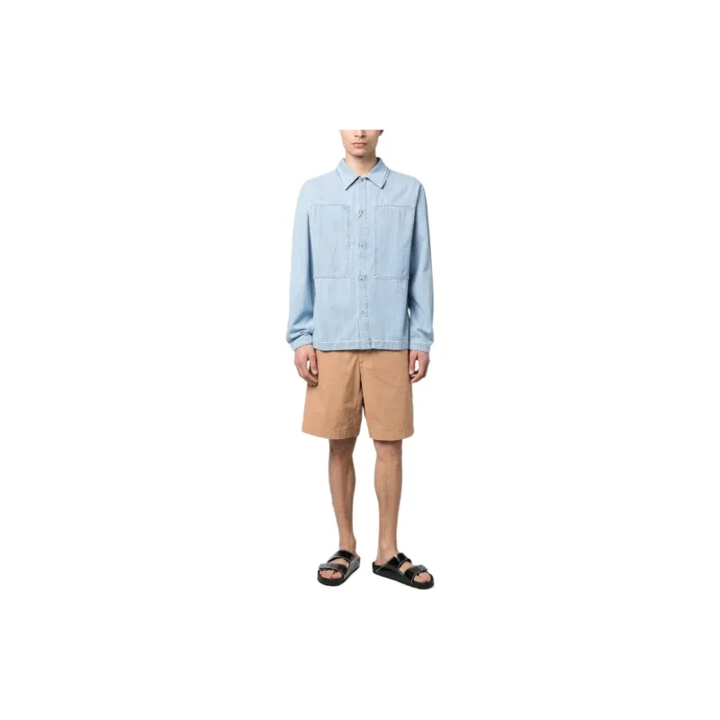 KENZO Buttoned Denim Overshirt Jacket-2