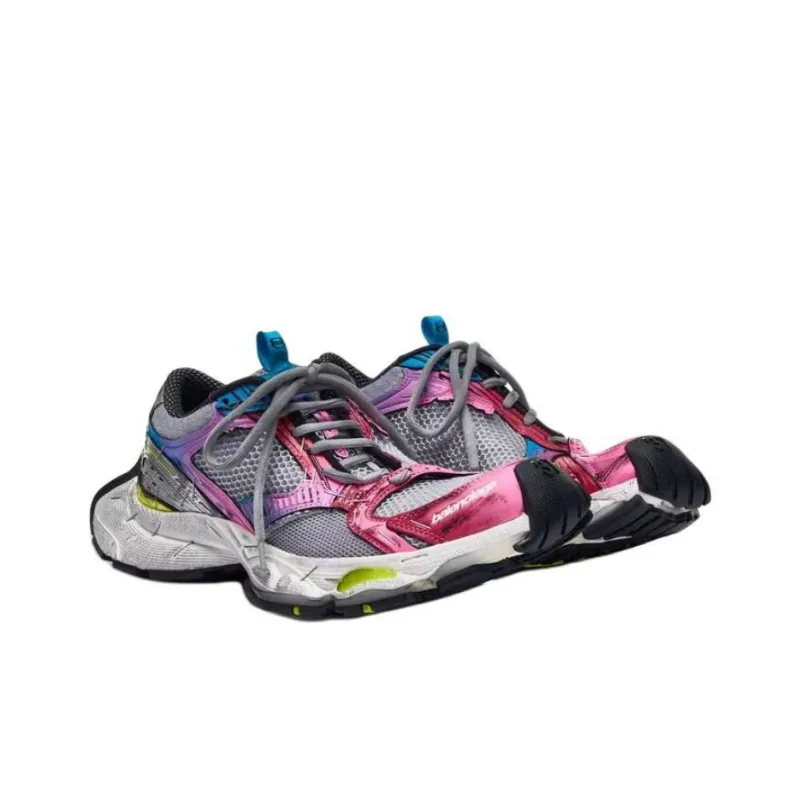 Balenciaga Stapler Low-Top Chunky Sneakers Women's Multicolor-2