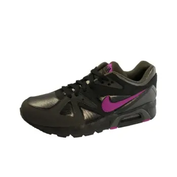 Nike Air Structure Triax 91 Anti-Slip Wear-Resistant Low-Top Casual Running Shoes Unisex Purple