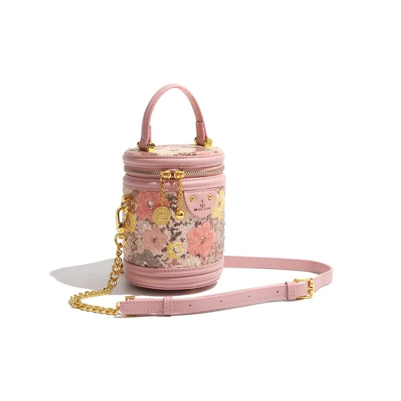 MISS GAIL Artificial Leather Shoulder Bag Crossbody Bag Handbags Regular Women's Pink-8