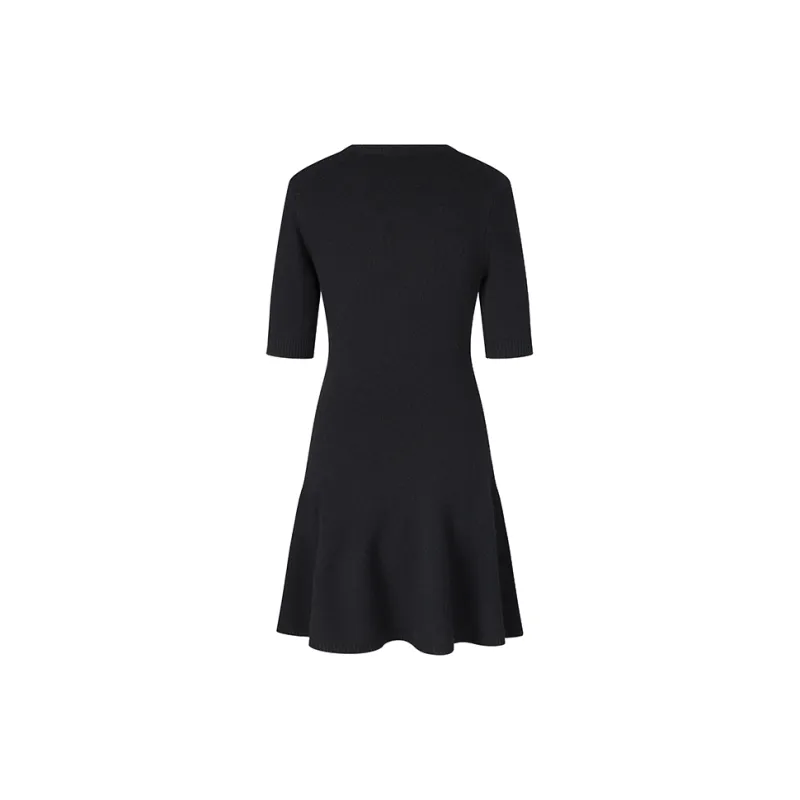 HERLIAN Short Sleeved Dress Women's Black-1
