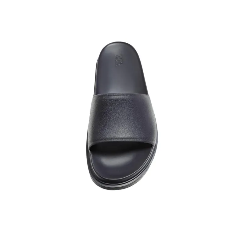 ZARA Slide Slippers Men's Marine Blue-3