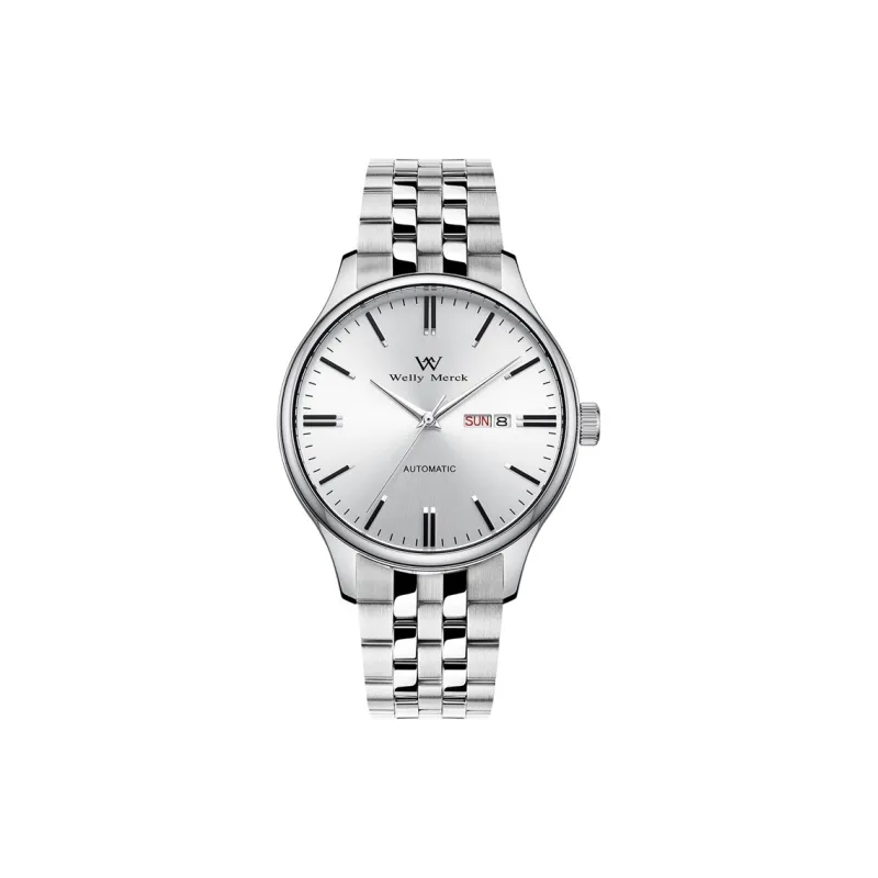 Welly Merck Classic Collection Automatic Mechanical Movement Men's Watches Watch 42mm White Dial-9