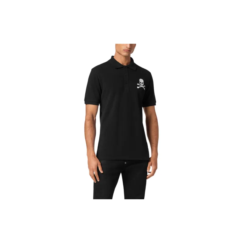 PHILIPP PLEIN Short Sleeve Polo Shirt-2