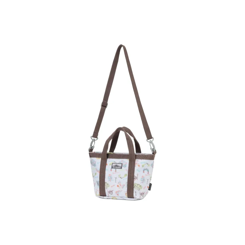 Columbia Polyester Tote Bag, Shopping Bag, Shoulder Bag, Crossbody Bag, Handbag Mini Unisex Gray Brown-0