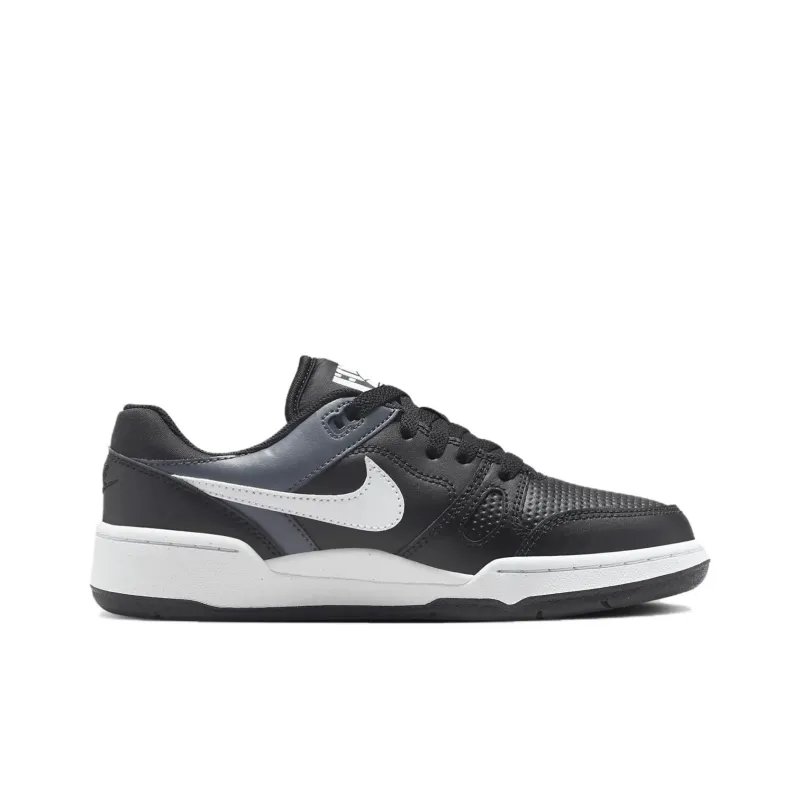 Nike Full Force Slip Resistant Abrasion Resistant Shock Absorbers Low Top Kids' Running Shoes Black White Gray Unisex-1