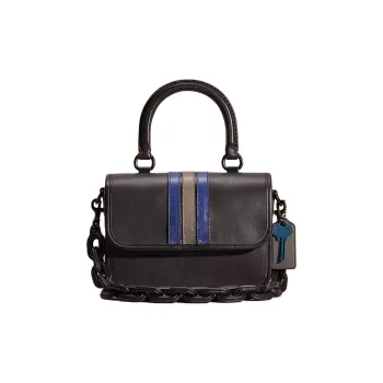 COACH Rogue Glove Tanning Shoulder Bag Crossbody Bag Handbag Small Size Women's Matte Black