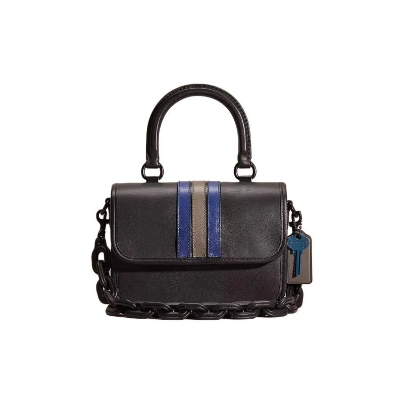 COACH Rogue Glove Tanning Shoulder Bag Crossbody Bag Handbag Small Size Women's Matte Black-0