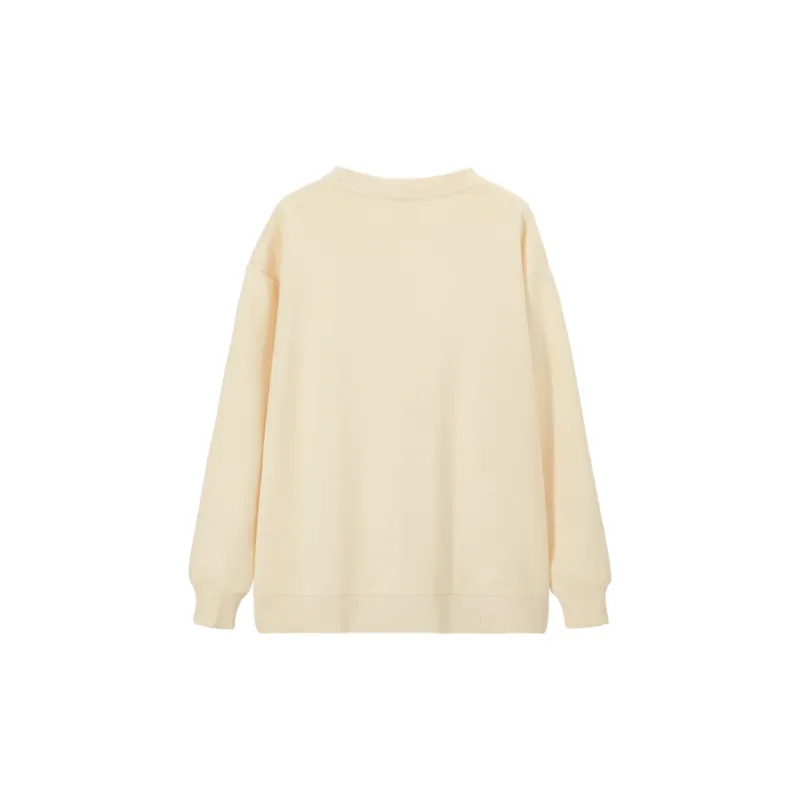 Incolore Sweatshirts Women's Apricot Fleece Lined-3