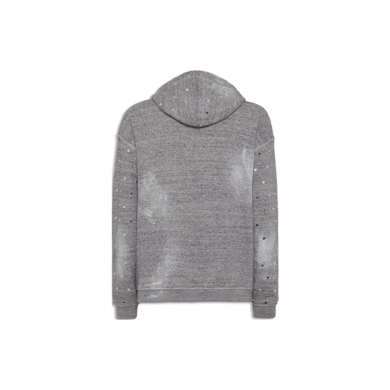 DSQUARED 2 Distressed Stud Embellished Hoodie-1