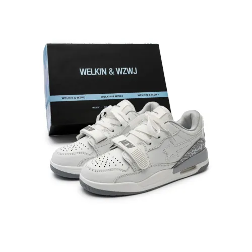 WELKIN&WZWJ Skateboard Shoes Unisex Low-Top White