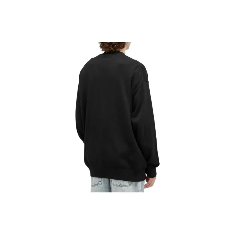 A BATHING APE Logo Patch Knitted Buttoned Cardigan-3