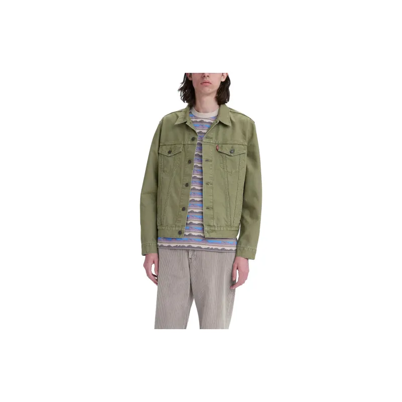 Levis Jackets Men Olive Green-2