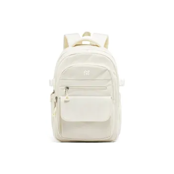 KEYSTREET Fabric Backpack Regular Unisex Ecru/Black/Gray/Blue