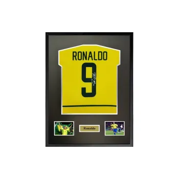 Three For 2002 World Cup Brazil Championship, Jersey Included SA Certificate, With Framing