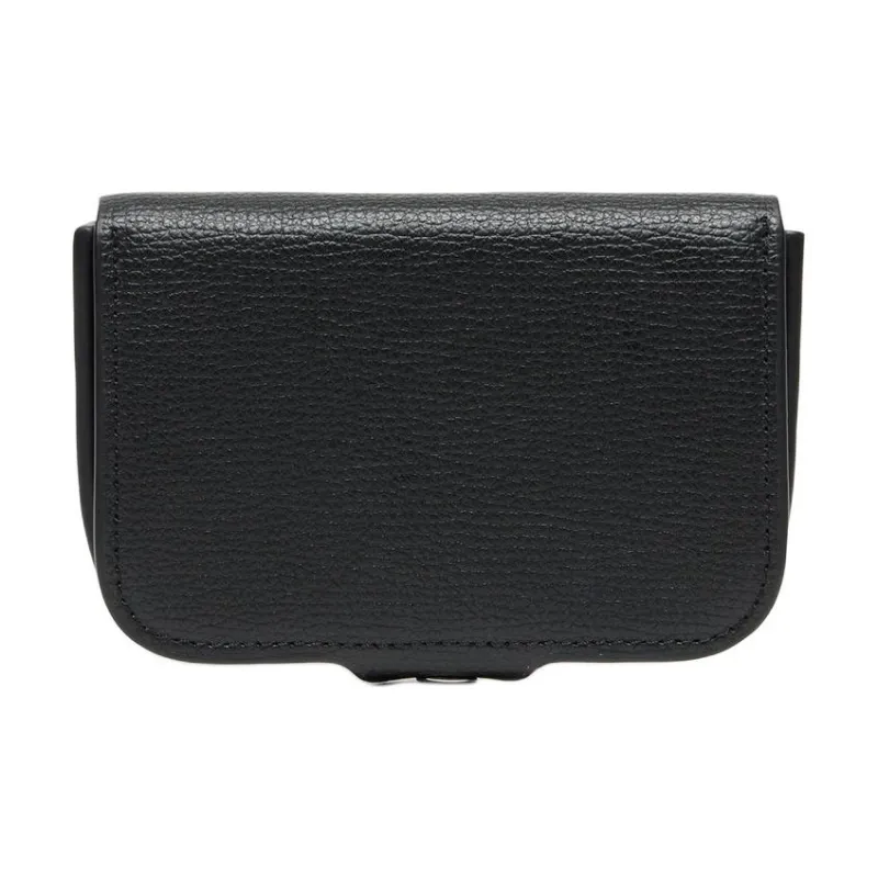 LACOSTE Cow Leather Card Holder Men's Black-1