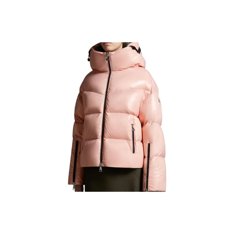Moncler Huppe Short Down Jacket 'Pink'-2