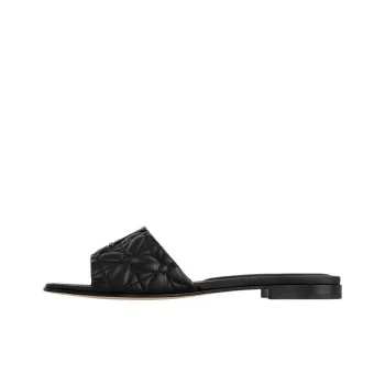 LOUIS VUITTON Capri Slide Slippers Women's Black