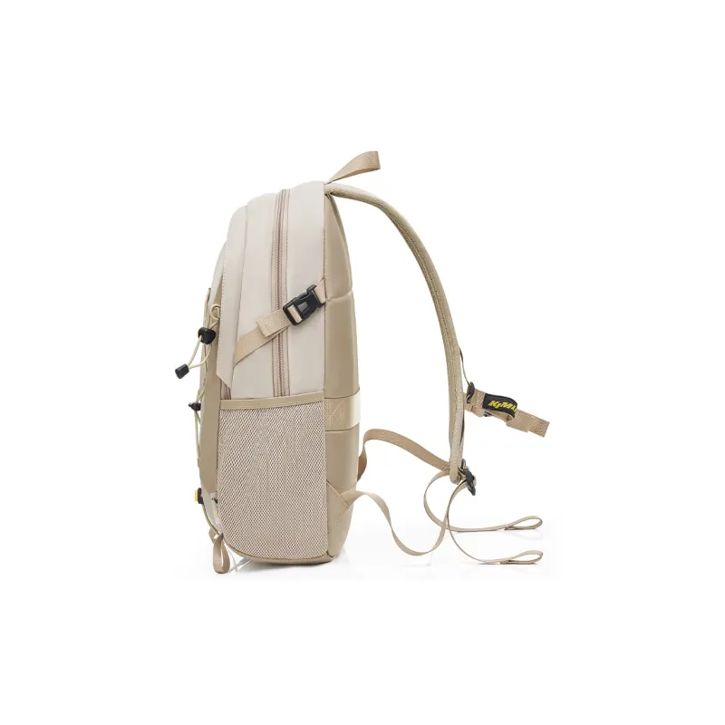 OIWAS Fabric Backpack Travel Backpack Regular Unisex Warm Sand/Forest Green/Black-4