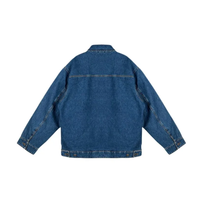 COACH FW24 Denim Jacket Men's Dark Color Washable-1