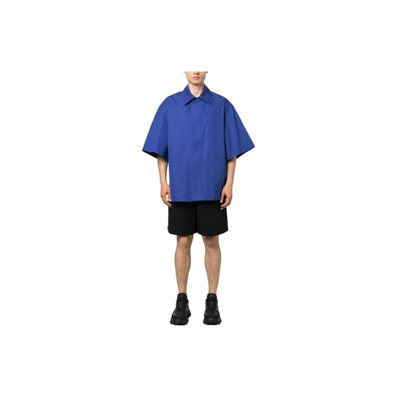 OFF WHITE Logo Embroidered Buttoned Shirt-2