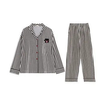 Sleeping Beauty Pajama Set Women's Black