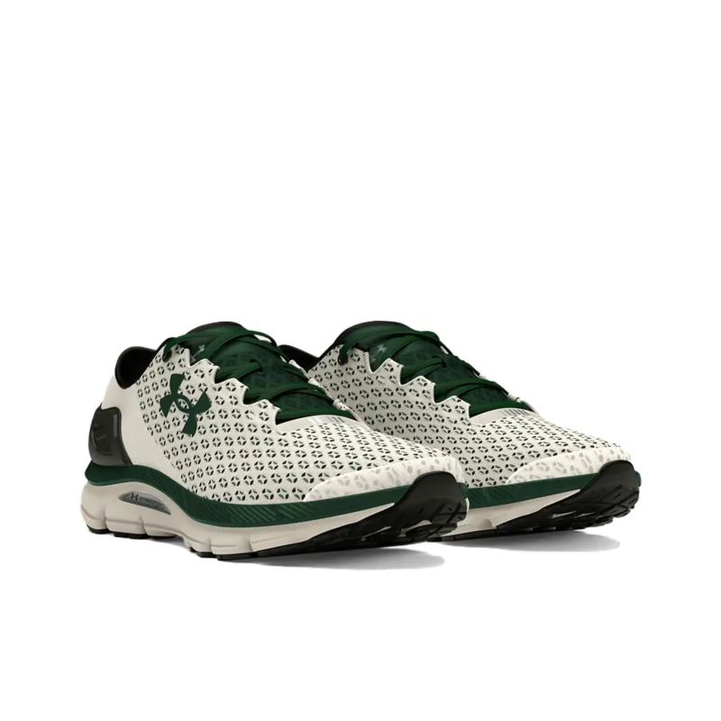 Under Armour Speedform Gemini Anti Slip Wear Resistant Low Top Casual Running Shoes Unisex Beige Green-2