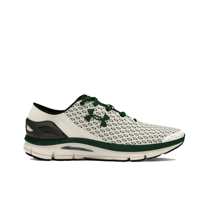 Under Armour Speedform Gemini Anti Slip Wear Resistant Low Top Casual Running Shoes Unisex Beige Green-1