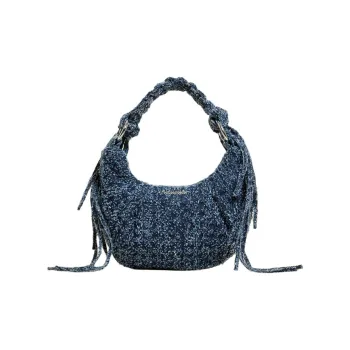 HOLZWEILER Cotton Shoulder Bag Crossbody Bag Handbag Mini Women's Blue