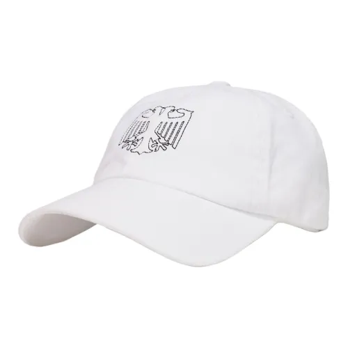 YEEZY Cotton Baseball Caps Unisex White