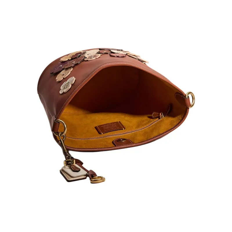 COACH Dakotah Glove Tanning Bucket Bags Shoulder Bag Crossbody Bag Women's Saddle Color-2