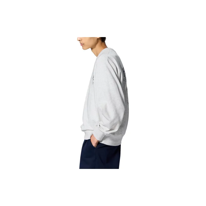 Kirby X GU Kirby Collaboration Edition Sweatshirts Men Light Gray-3