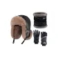 Black-Cold-Resistant Three-Piece Set