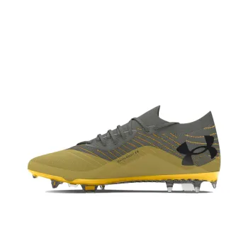 Under Armour UA Shadow Anti Slip Wear Resistant Soccer Shoes Men's Gray Green