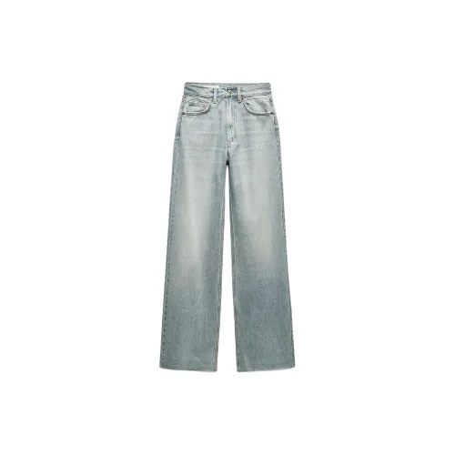 ZARA Trf Jeans Women's Light Blue