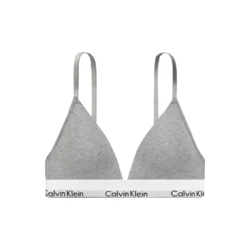 CALVIN KLEIN Modern Gravity Band Bra Women's Coconut Gray