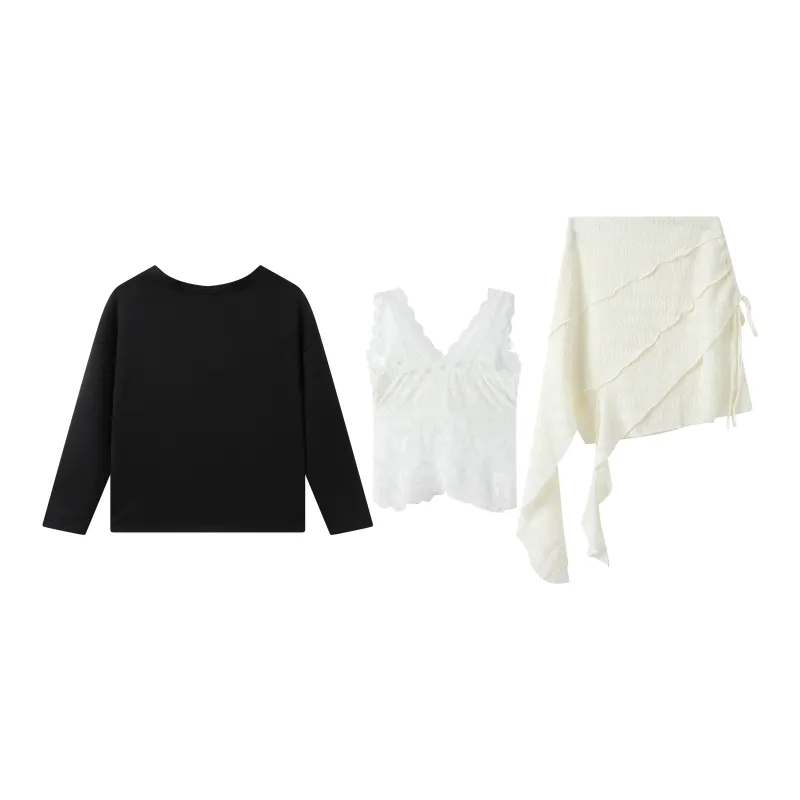 EIDOLON GRAIN Skirt Set Women's Black-2