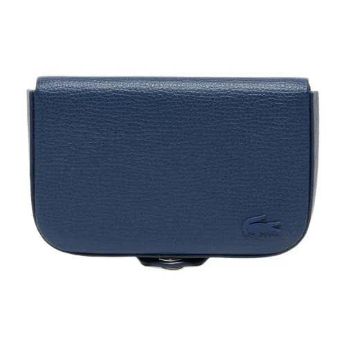 LACOSTE Cow Leather Card Holder Men's Marine Blue