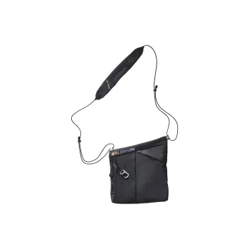 SALOMON Polyamide Crossbody Bag, Shoulder Bag Regular Unisex Black & Soft Soil & Blue Mist